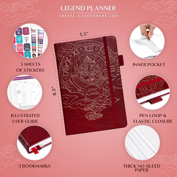 Legend Planner – Weekly & Monthly Life Planner to Hit Your Goals & Live - Image 2