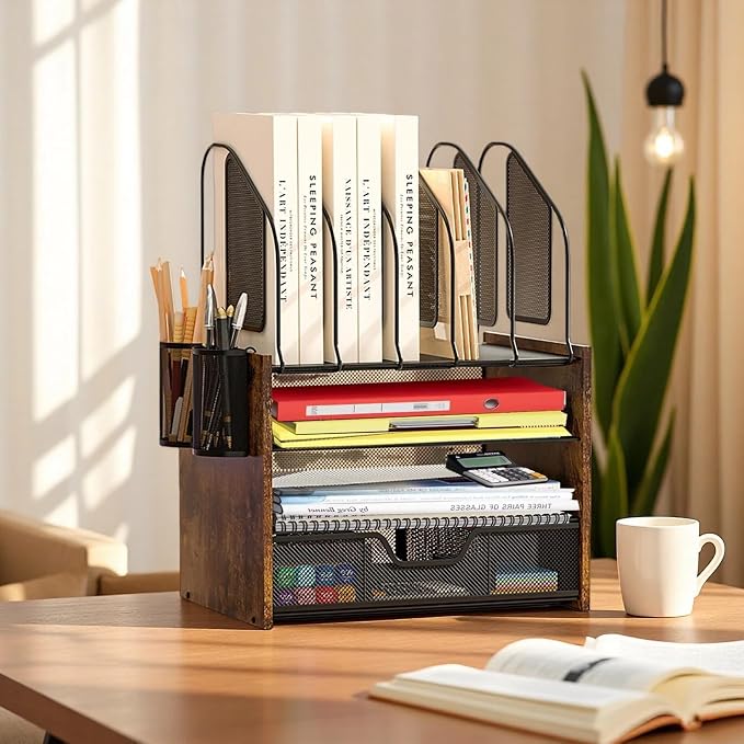 Boershun Wood Desk Organizer - Image 5