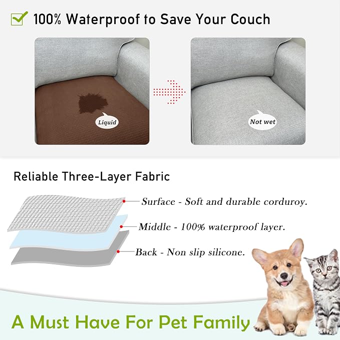 Couch Arm Covers, Waterproof Armrest Cover - Image 3
