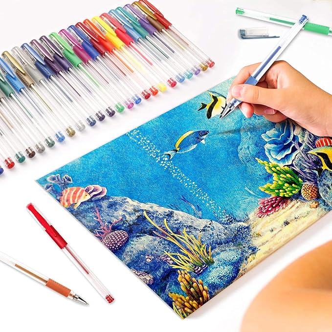 Shuttle Art Gel Pens, 32 Colors Gel Pen Set - Image 5