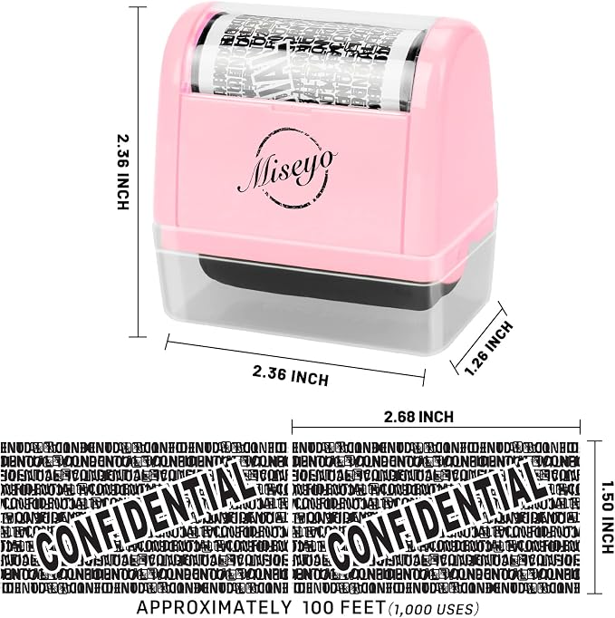 Miseyo Identity Theft Protection Roller Stamp Set - Image 2
