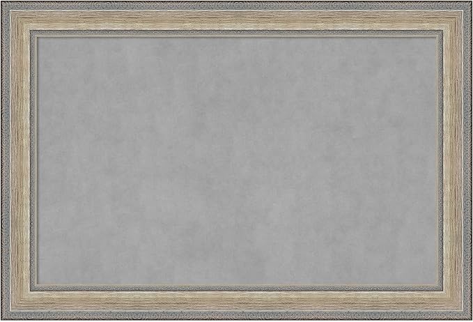 Amanti Art Silver Framed Magnetic Board 25x37 Large Vision Board by AmantiArt