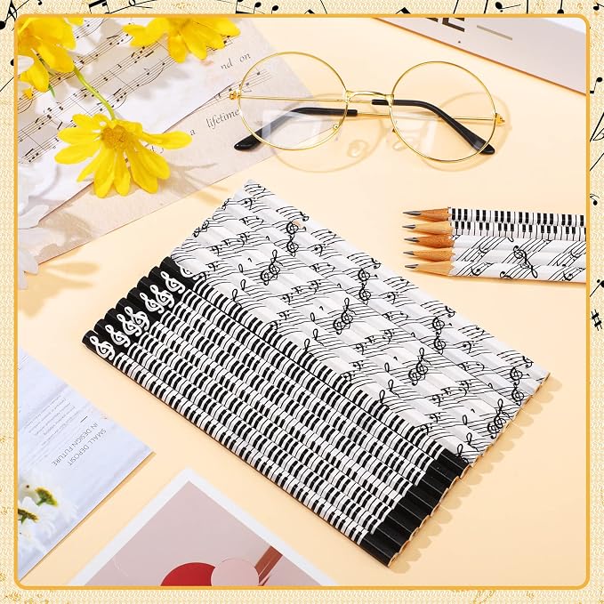 TaoBary 200 Pieces Music Pencils Bulk Music Classroom Supplies Piano Note - Image 7