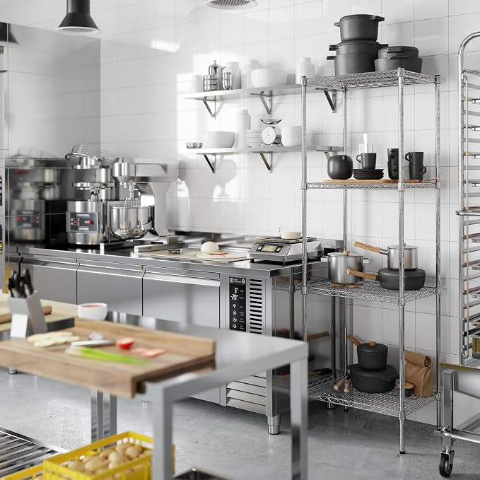 Regal Altair 18" Deep x 24" Wide x 74" Height Wire Shelving Kit | 4-Tier | NSF - Image 2