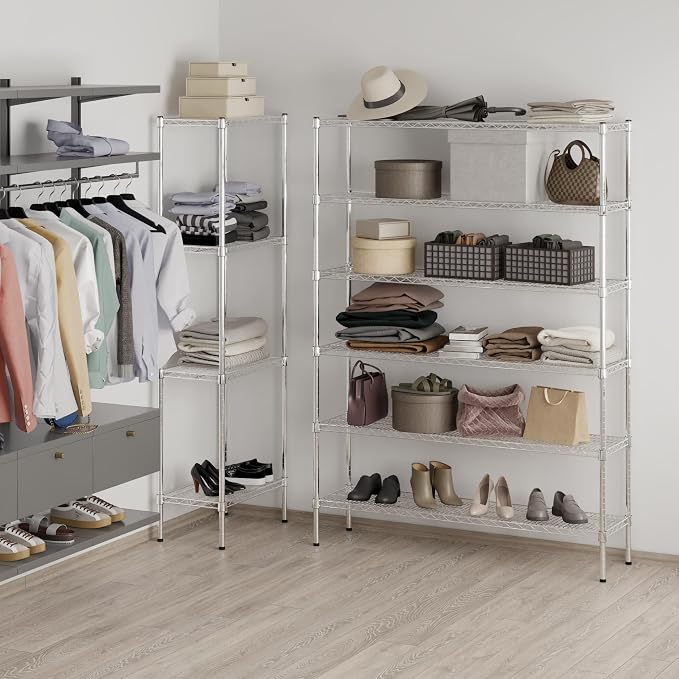 Regal Altair 14" Deep x 54" Wide x 74" Height Wire Shelving Kit | 6-Tier | NSF - Image 7