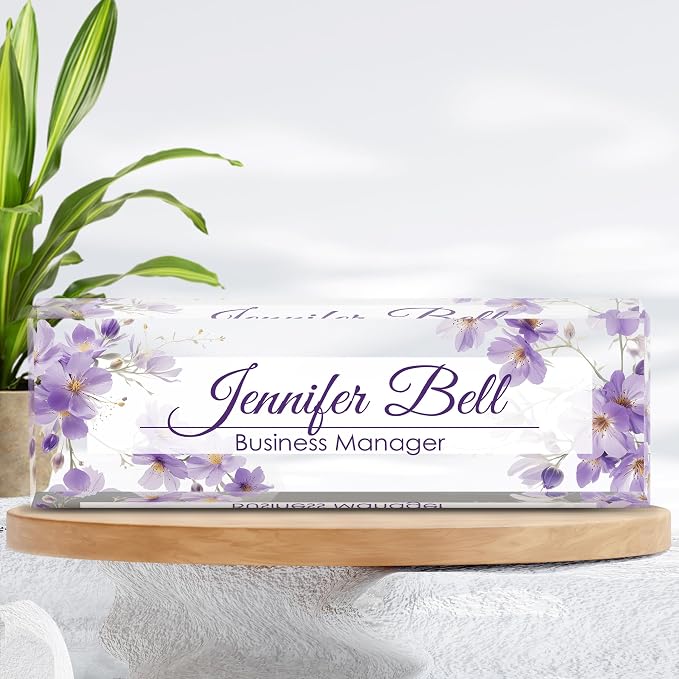 Personalized Name Plate for Desk, Custom Desk Name Plate, Acrylic Name Plate - Image 7