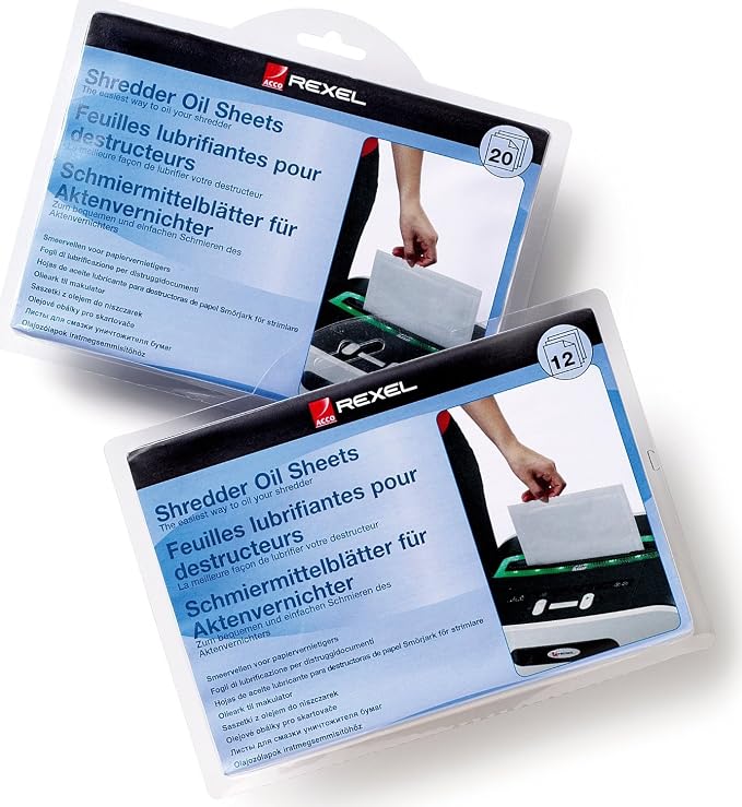 Rexel Shredder Oil Sheets, A5 Size, Shredder Maintenance - Image 2