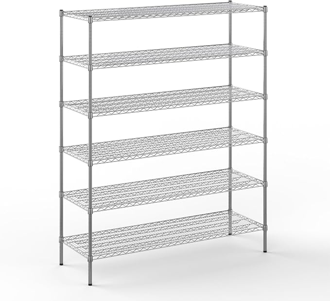 Regal Altair 21" Deep x 60" Wide x 74" Height Wire Shelving Kit | 6-Tier | NSF by Regal+Altair