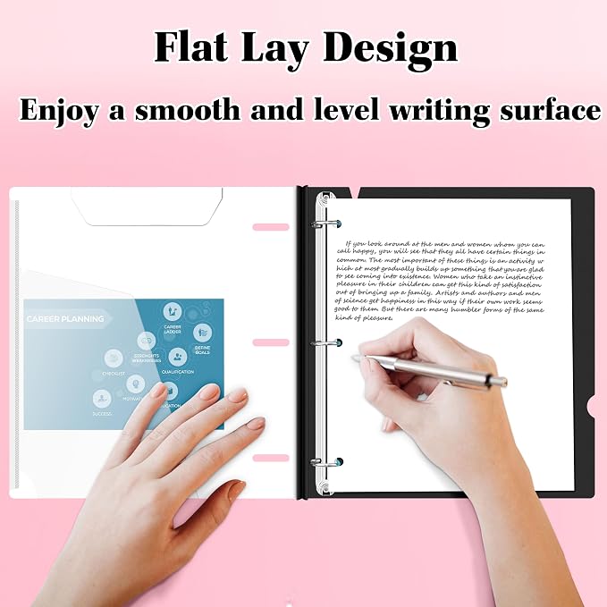 INFUN 1 Inch Telescoping 3 Ring Binder - Image 4