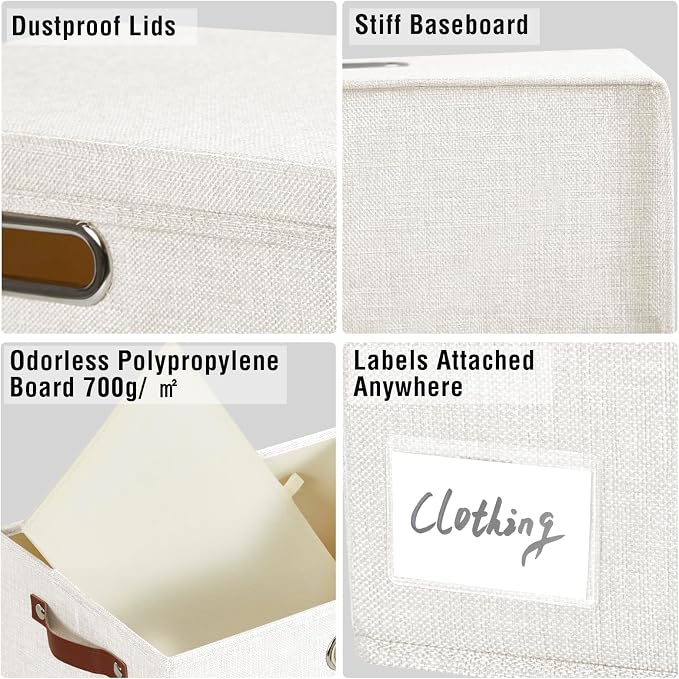 Roobyl 17" Large Collapsible Storage Bins - Image 5