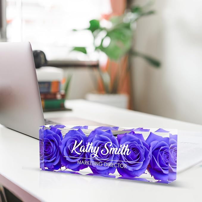 Personalized Name Plate for Desk, Custom Desk Name Plate, Acrylic Name Plate - Image 4