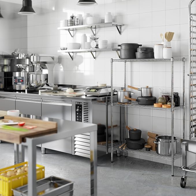 Regal Altair 14" Deep x 36" Wide x 54" Height Wire Shelving Kit | 3-Tier | NSF - Image 7