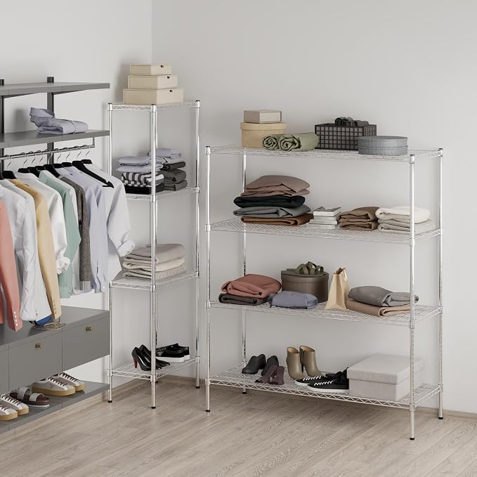 Regal Altair 21" Deep x 54" Wide x 64" Height Wire Shelving Kit | 4-Tier | NSF - Image 7