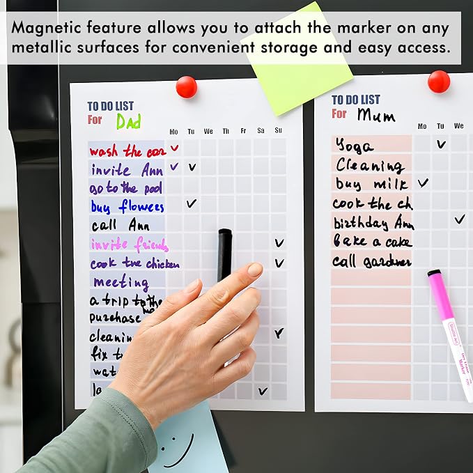 Dry Erase Markers, Shuttle Art 60 Bulk Pack 15 Colors Magnetic Whiteboard - Image 6