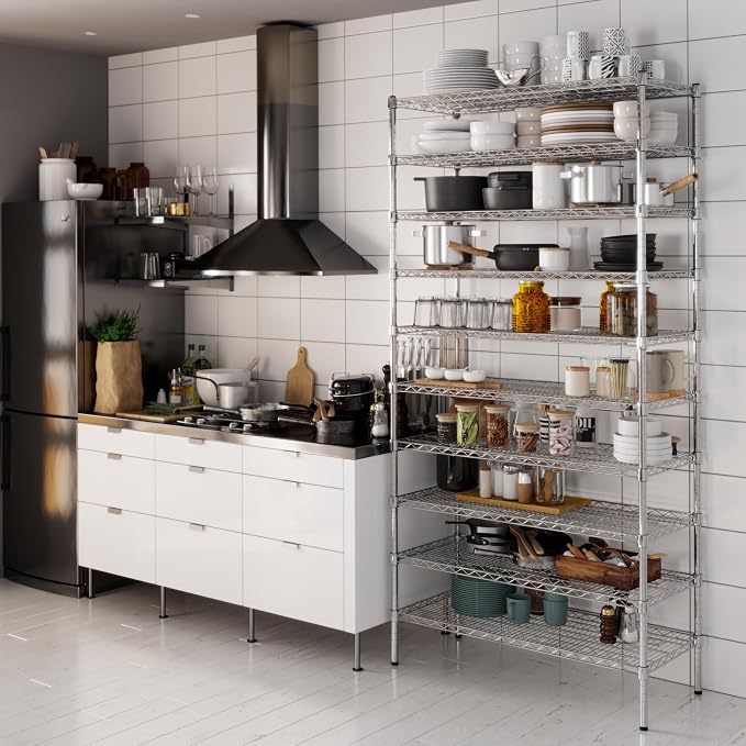 Regal Altair 18" Deep x 42" Wide x 86" Height Wire Shelving Kit | 10-Tier | NSF - Image 2