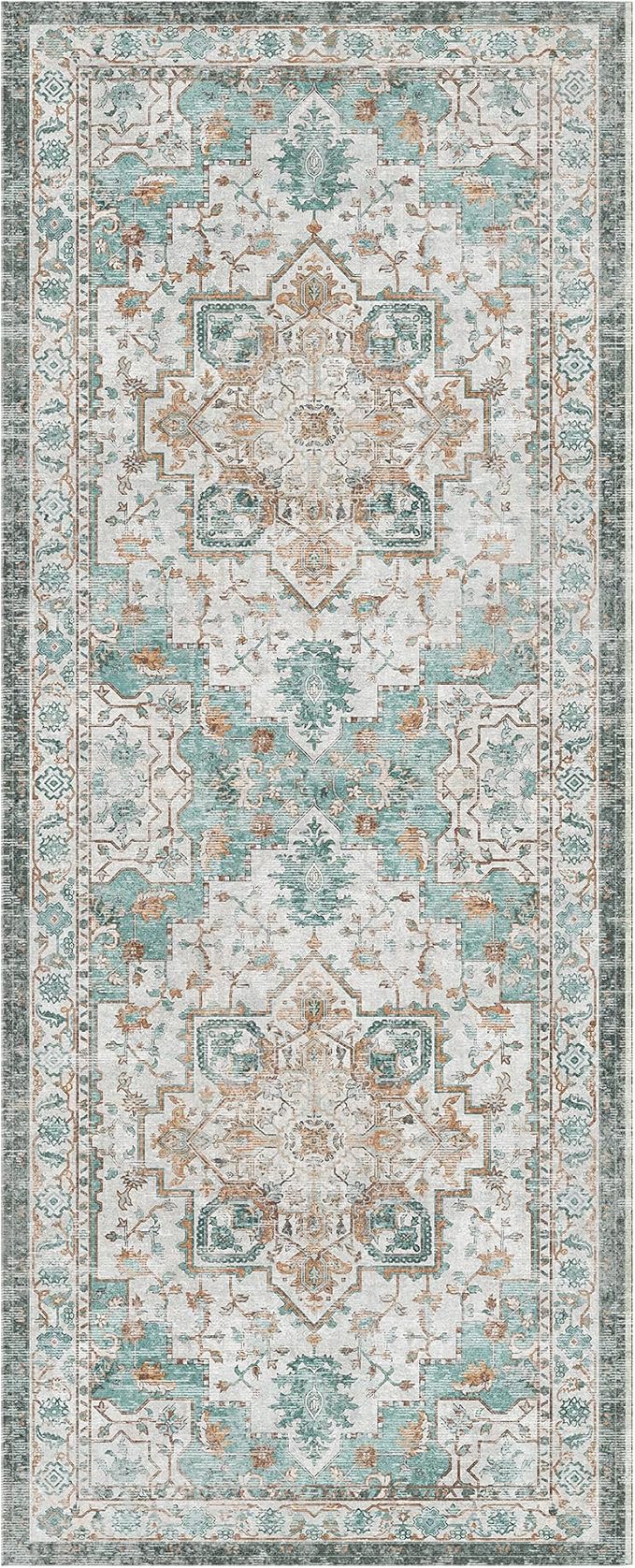 GENIMO 2x6 Runner Rugs for Hallway, Machine Washable Non Slip Vintage Rugs - Image 7