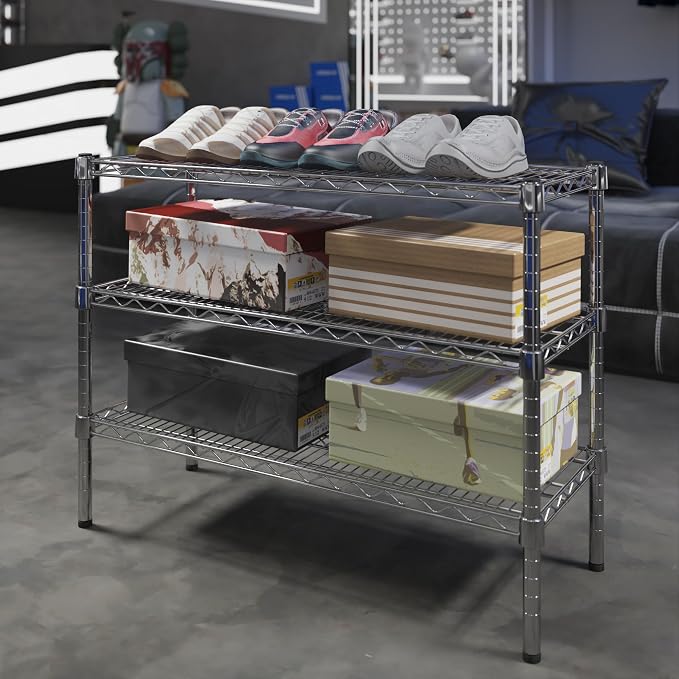Regal Altair 14" Deep x 36" Wide x 27" Height Wire Shelving Kit | 3-Tier | NSF - Image 2