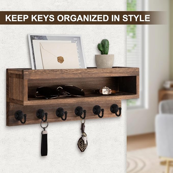 Lucundm Key and Mail Holder Wall Mount, Key Hanger - Image 3