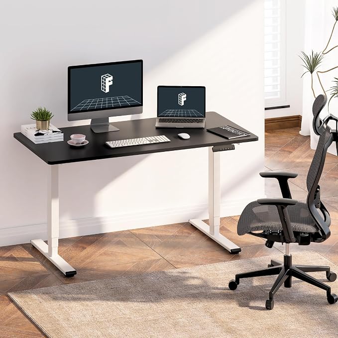 FLEXISPOT E6 3-Stage Dual Motor 60 x 24 Electric Standing Desk Sit Stand Up Desk - Image 2