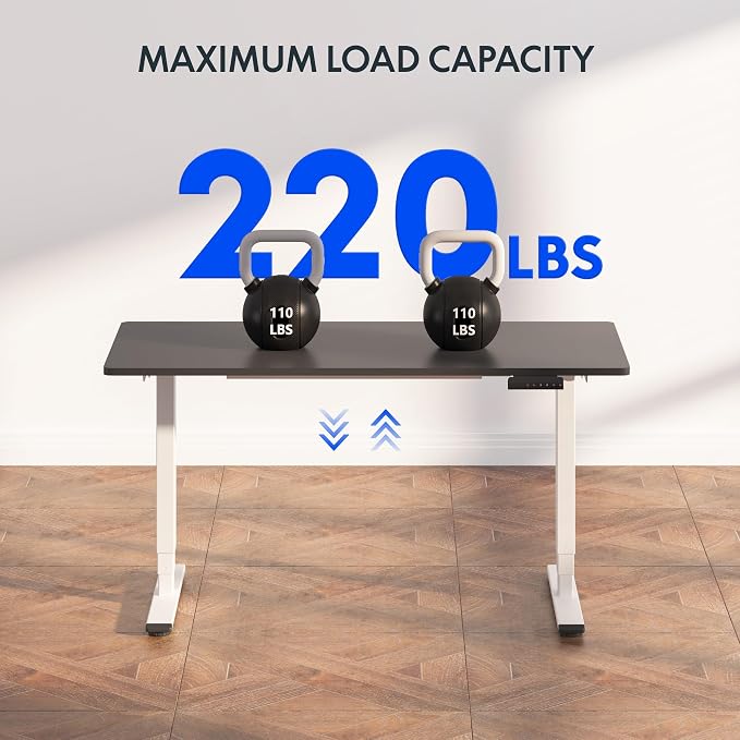 FLEXISPOT E6 3-Stage Dual Motor Electric Standing Desk 55 x 28 Sit Stand Up Desk - Image 3