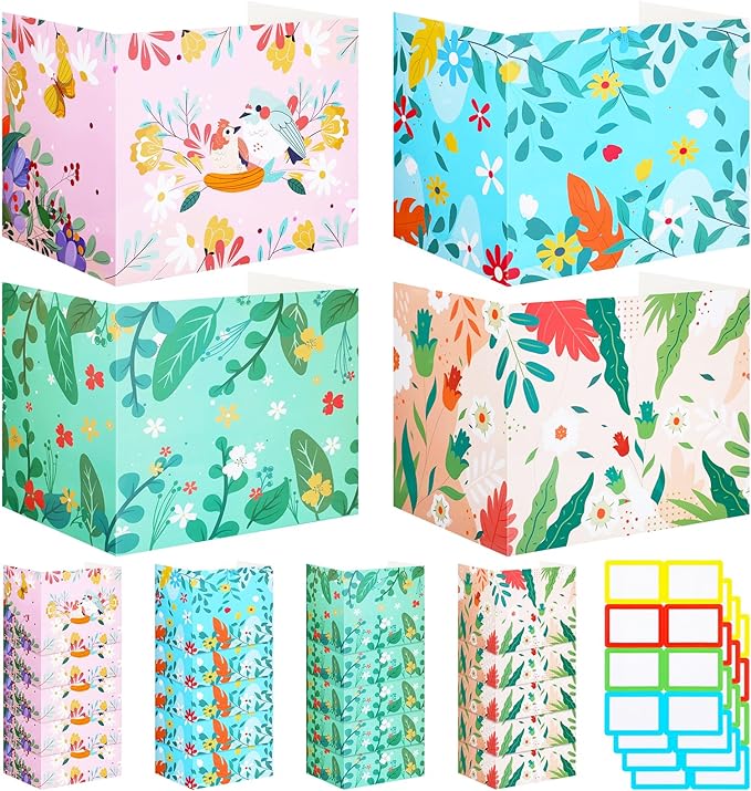 Crtiin 24 Pcs Privacy Folders for Students Desk Dividers Standard School by Crtiin