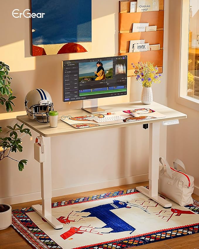 ErGear Height Adjustable Electric Standing Desk, 40 x 24 Inches Sit Stand up - Image 2