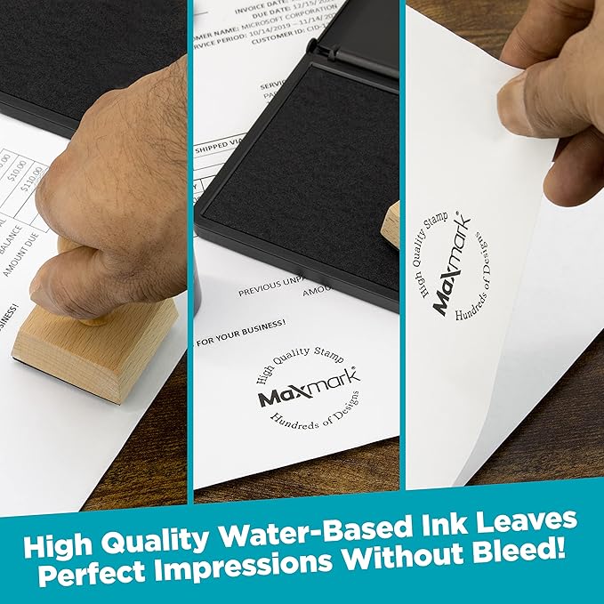 MaxMark Premium Refill Ink for self Inking Stamps and Stamp Pads, Crimson Red - Image 5
