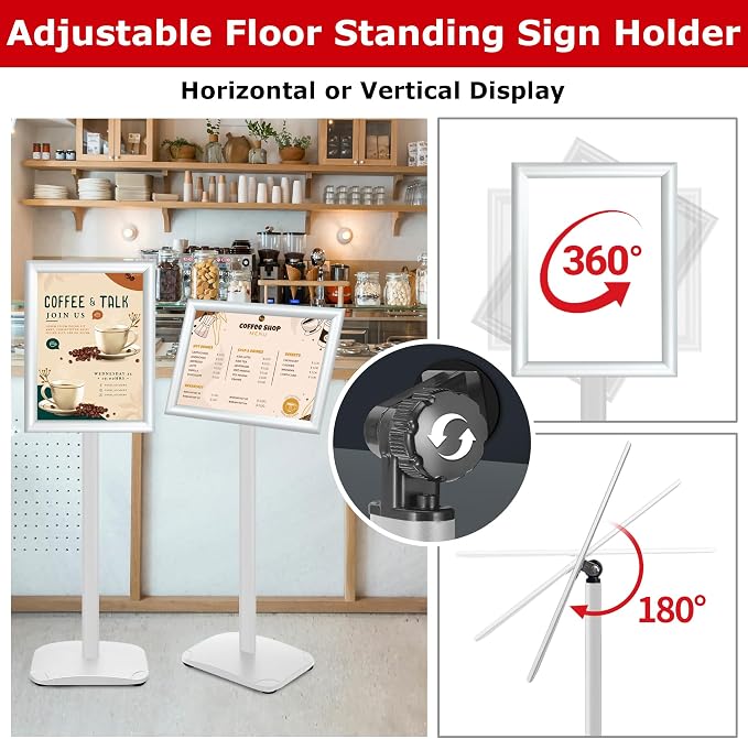 VAIIGO 3 Pack Heavy Duty Standing Sign Holder 11x17 Inch - Image 6