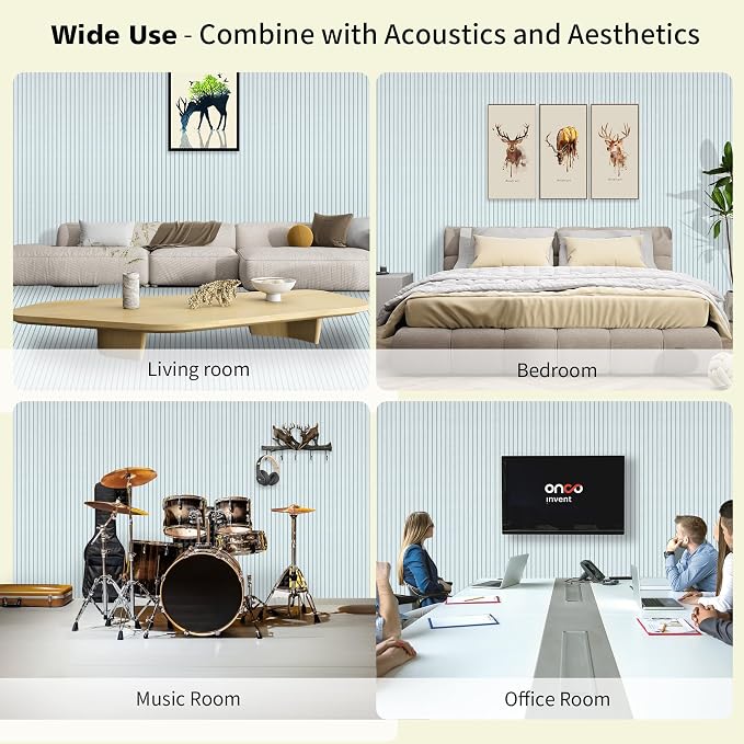 AUTORIFIC Acoustic Panels, 5 Pack Sound Panels Noise Reducing - Image 5
