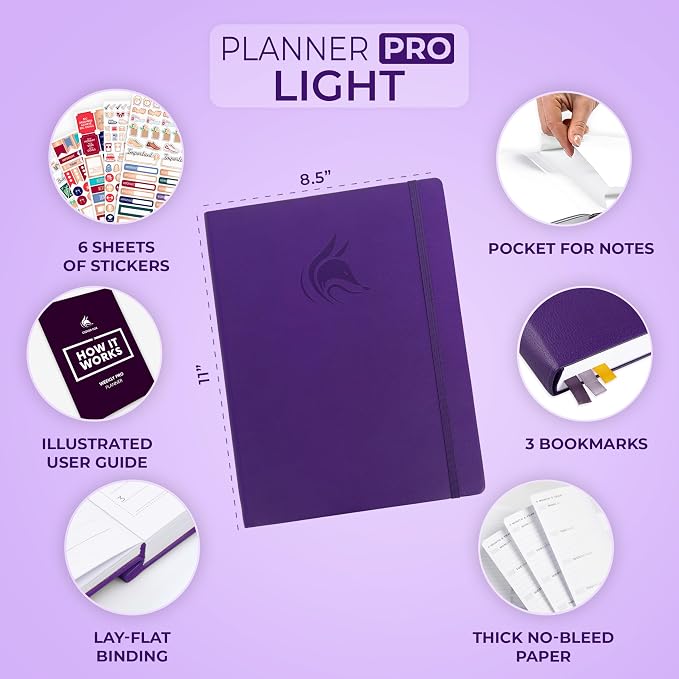 Clever Fox Planner PRO Light – Weekly & Monthly Life Planner to Increase - Image 2