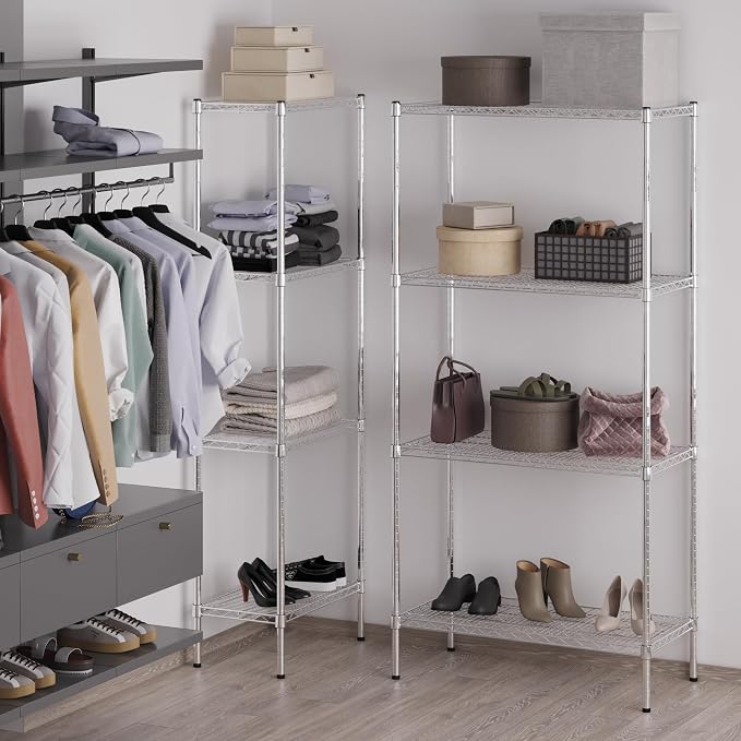 Regal Altair 18" Deep x 36" Wide x 74" Height Wire Shelving Kit | 4-Tier | NSF - Image 5