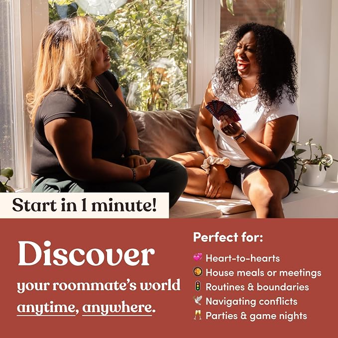 Roommates are Human | 140 Conversation Cards to Help You Get to Know Your - Image 4
