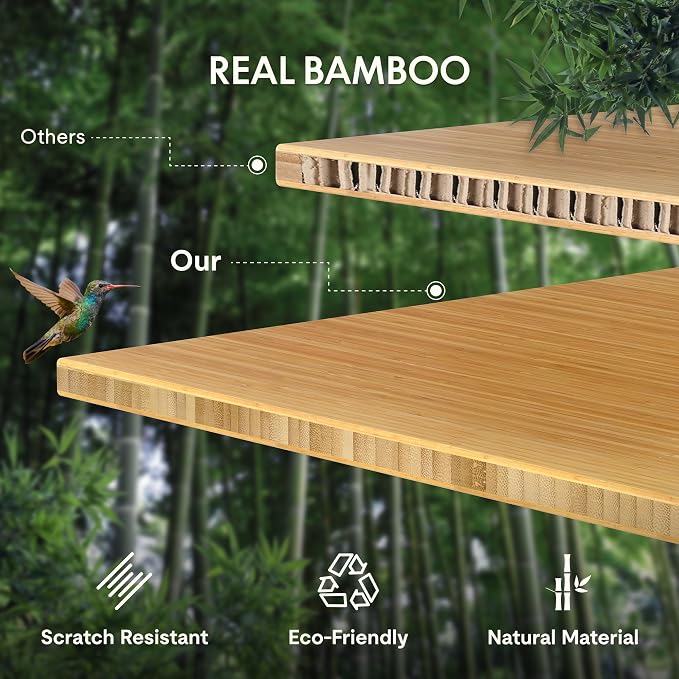 FLEXISPOT Bamboo Electric Standing Desk - Image 7