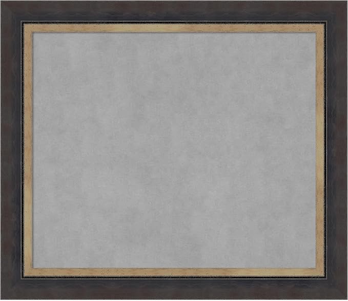Amanti Art Black Framed Magnetic Board 25x29 Medium Vision Board by AmantiArt