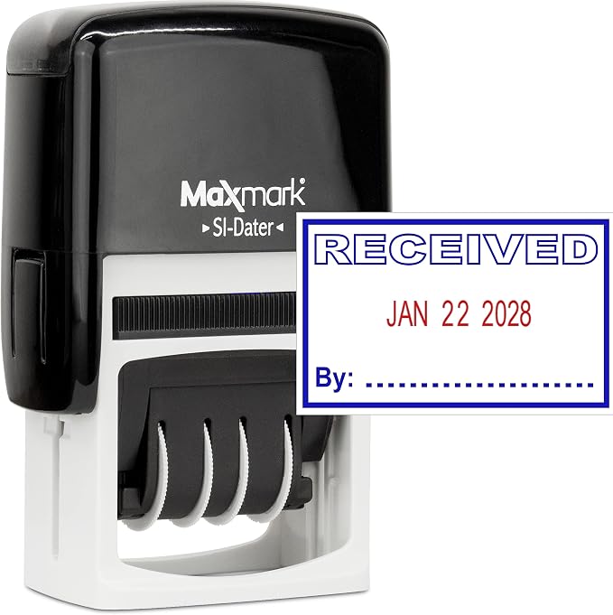 MaxMark Office Self Inking Date Stamp by Maxmark