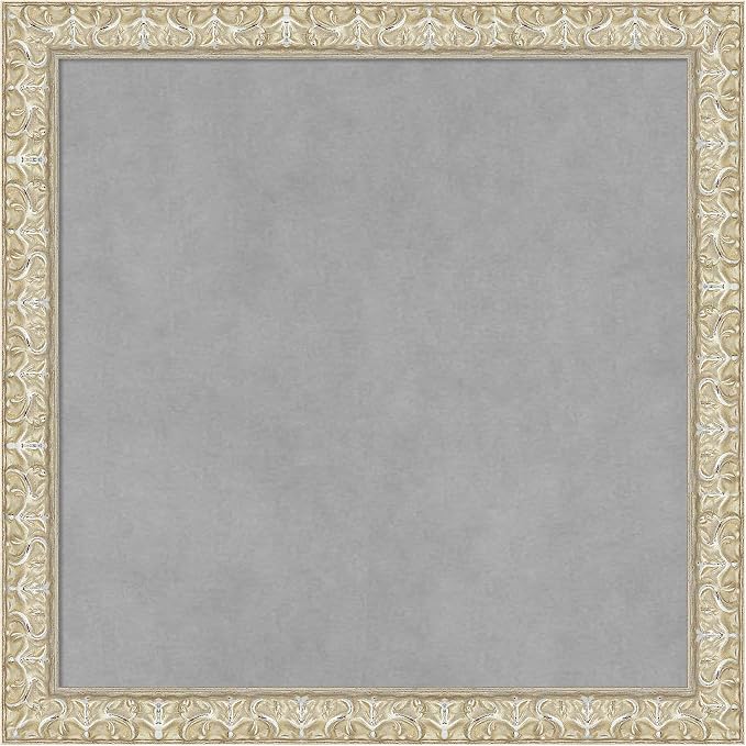 Amanti Art Silver Framed Magnetic Board 18x18 Small Vision Board by AmantiArt