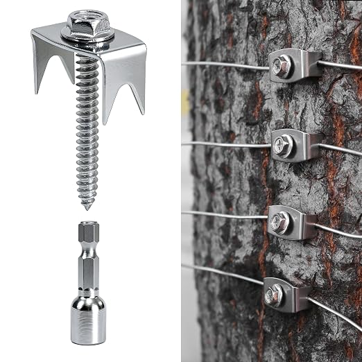 Sumloty 50-Pack 304 Stainless Steel Fence Staples, 1.6 Inch Reusable Fence by Sumloty