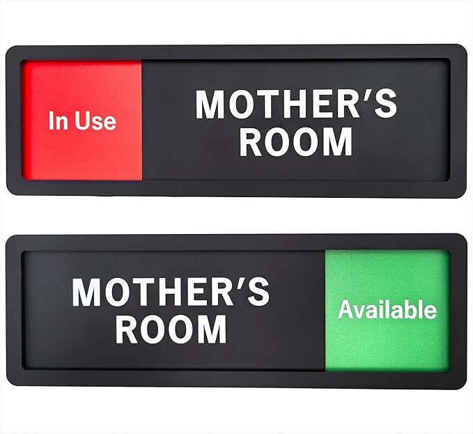 Mother's Room Sign – Privacy In Use / Available Slide Switch Sign, Premium - Image 7