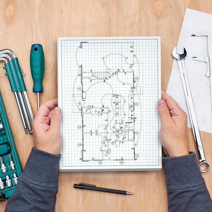Graph Paper Pad for Blueprint Drawings, Engineering Drawing, and Planning - Image 6
