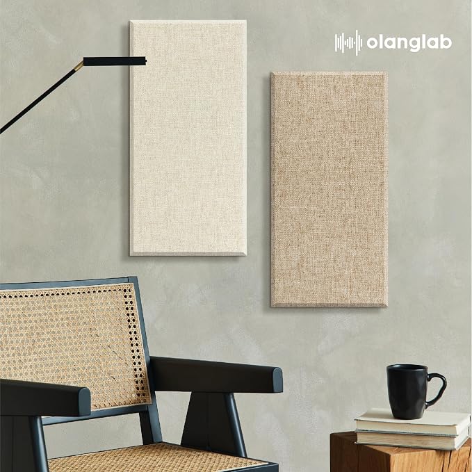 Olanglab Fiberglass Acoustic Wall Panels 4 Pack, 11.8'' x 23.6'' Sound Panels - Image 9