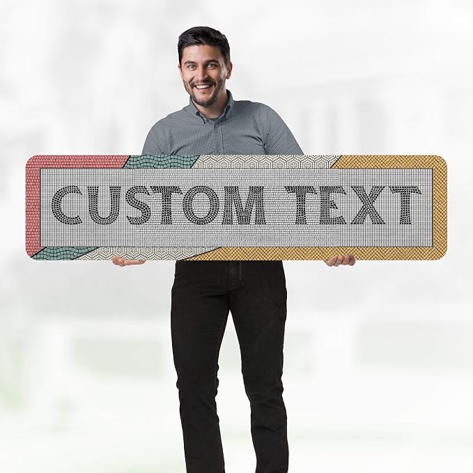Custom Sign, Custom Street Sign, 11 Font Colors, 13 Font Styles, 4 Hole Options - Image 2