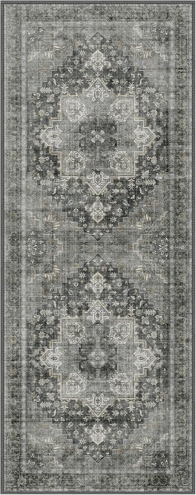 GENIMO 2x12 Runner Rugs for Hallway, Machine Washable Non Slip Vintage Rugs - Image 7