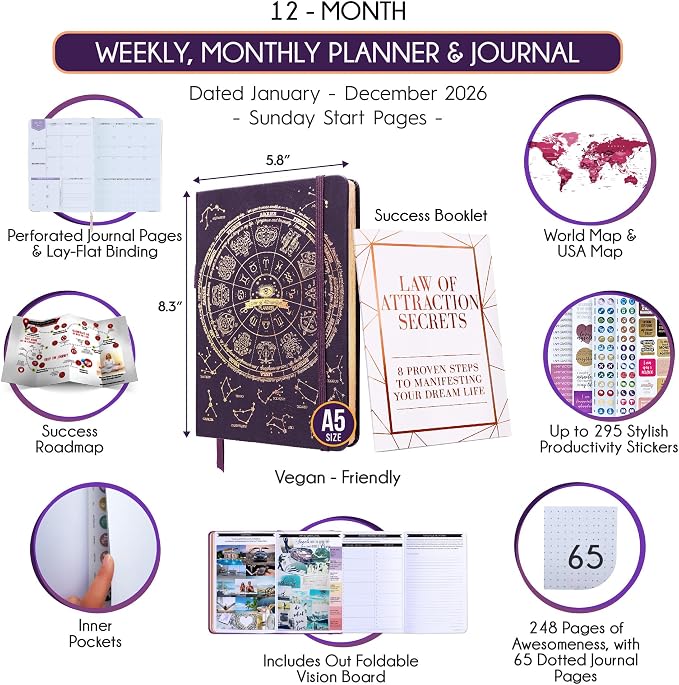 Law of Attraction Planner 2026 Deluxe - Image 2