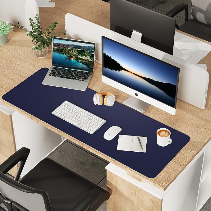 Leather Desk pad Protector, Large Desk mat - Image 8