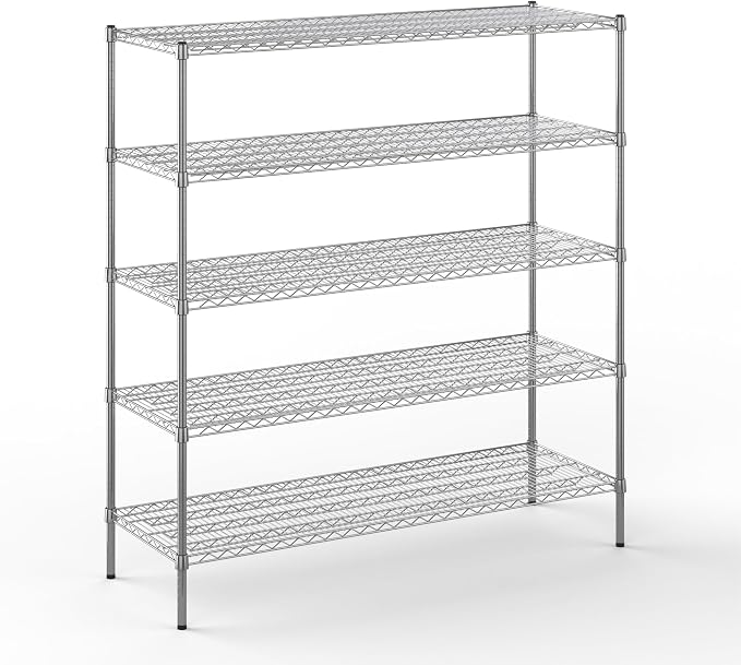 Regal Altair 21" Deep x 60" Wide x 64" Height Wire Shelving Kit | 5-Tier | NSF by Regal+Altair