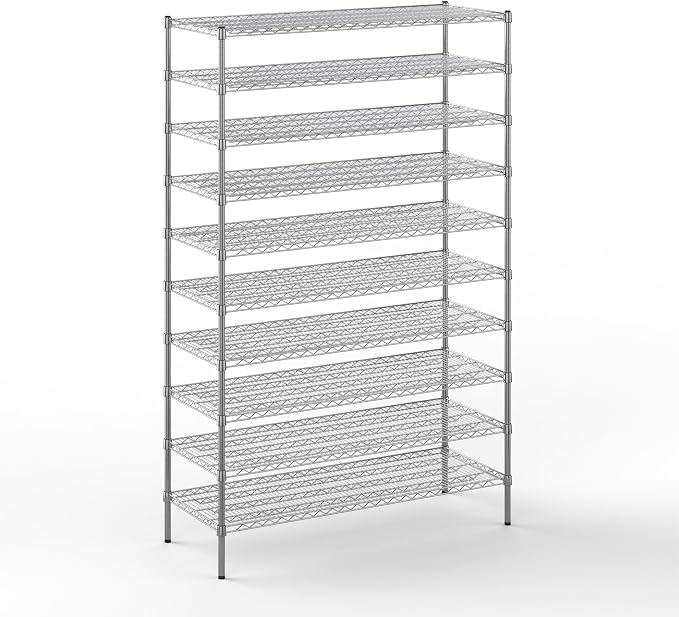 Regal Altair 21" Deep x 54" Wide x 86" Height Wire Shelving Kit | 10-Tier | NSF by Regal+Altair