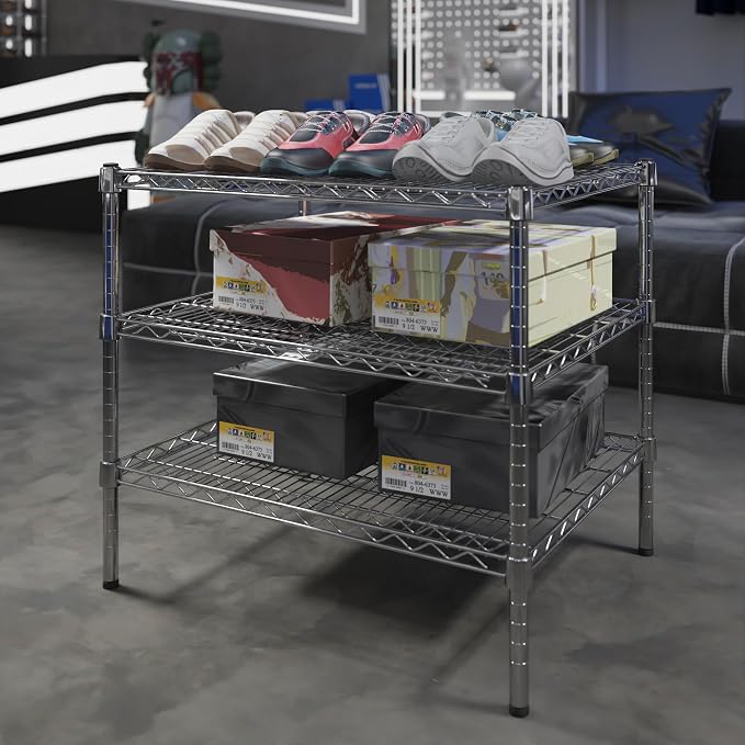 Regal Altair 24" Deep x 30" Wide x 27" Height Wire Shelving Kit | 3-Tier | NSF - Image 2