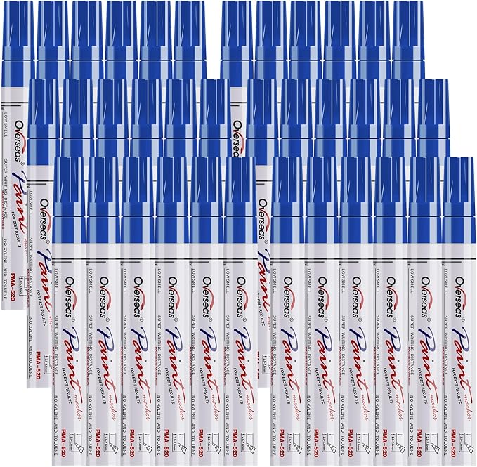 Overseas Blue Paint Marker Pens by Overseas