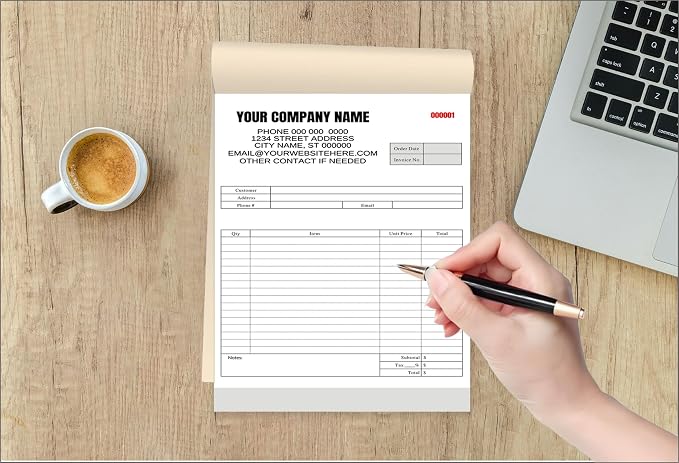 Custom Carbonless Invoice Book - Image 4