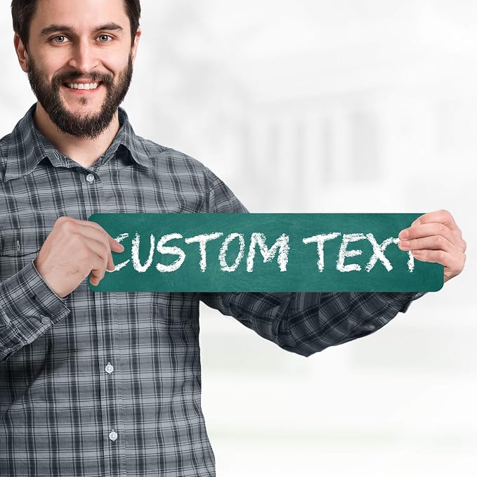 Custom Sign, Custom Street Sign, 11 Font Colors, 13 Font Styles, 4 Hole Options - Image 2